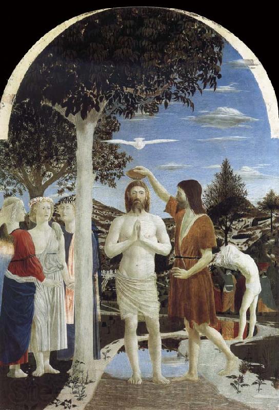 Piero della Francesca THe Baptism of Christ Norge oil painting art